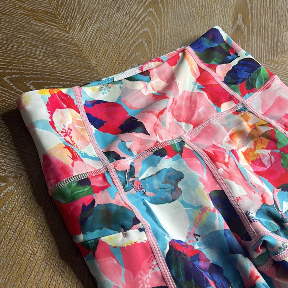 ZYIA ACTIVE Floral Light N Tight Leggings Women’s 2 - Picture 8 of 13
